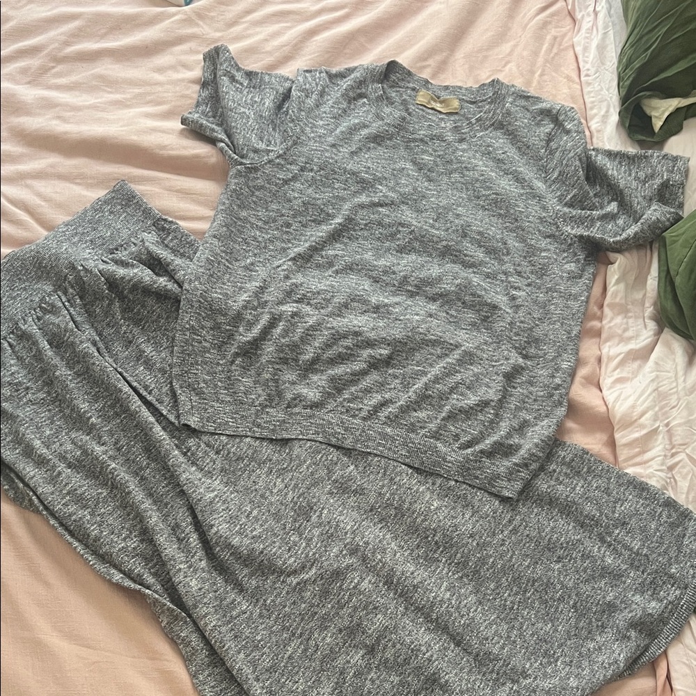 Isabella Free People Gray Maxi Skirt Set